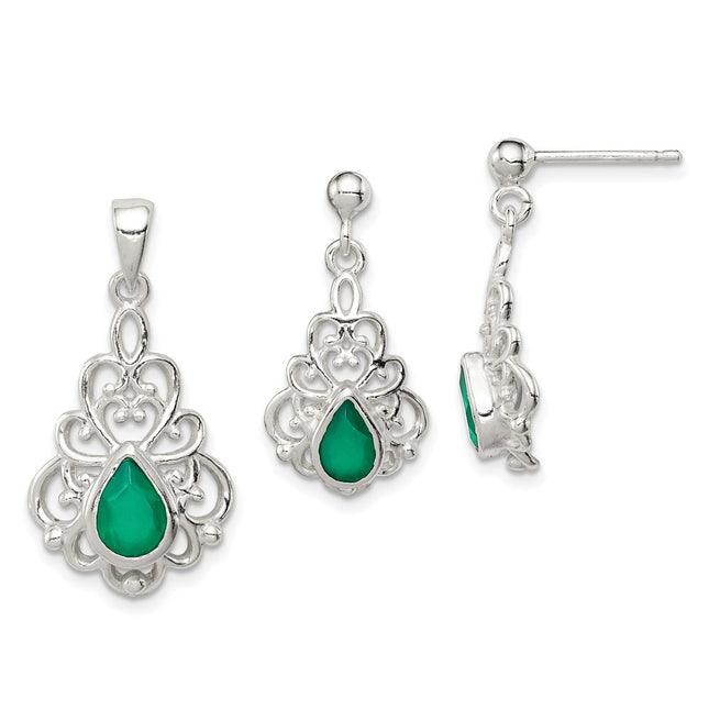 Sterling Silver Earrings Style QST251 - Classique Jewelry Inc.