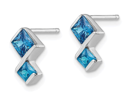 Sterling Silver Earrings Style QST252 - Classique Jewelry Inc.