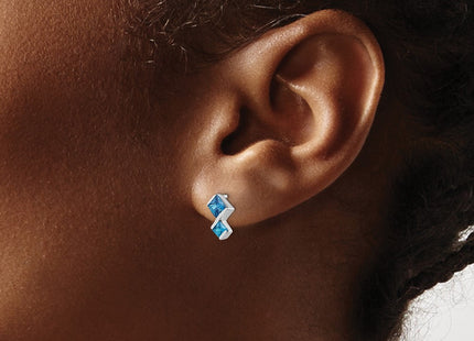Sterling Silver Earrings Style QST252 - Classique Jewelry Inc.