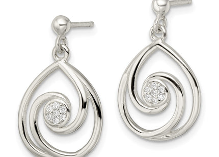Sterling Silver Earrings Style QST265 - Classique Jewelry Inc.