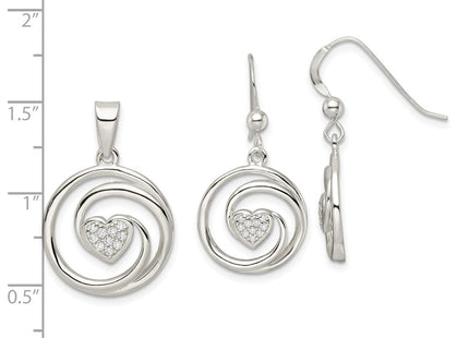 Sterling Silver Earrings Style QST267 - Classique Jewelry Inc.