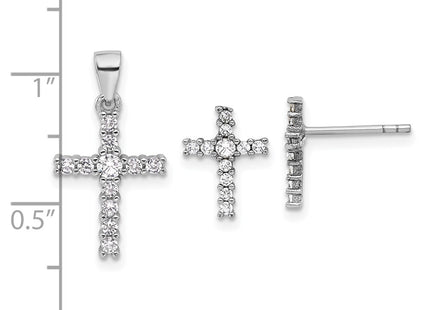 Sterling Silver Earrings Style QST279 - Classique Jewelry Inc.