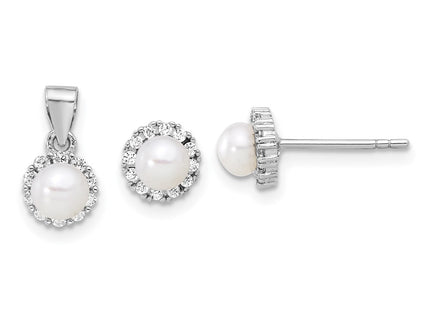 Sterling Silver Earrings Style QST280 - Classique Jewelry Inc.