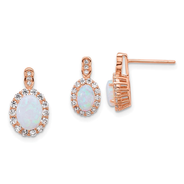 Sterling Silver Earrings Style QST281 - Classique Jewelry Inc.
