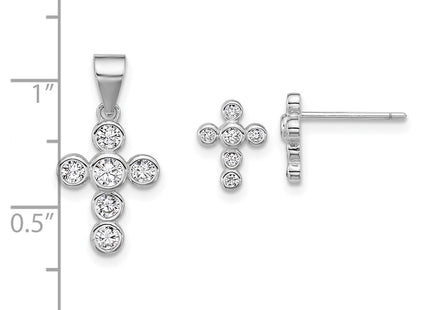 Sterling Silver Earrings Style QST282 - Classique Jewelry Inc.