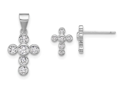 Sterling Silver Earrings Style QST282 - Classique Jewelry Inc.