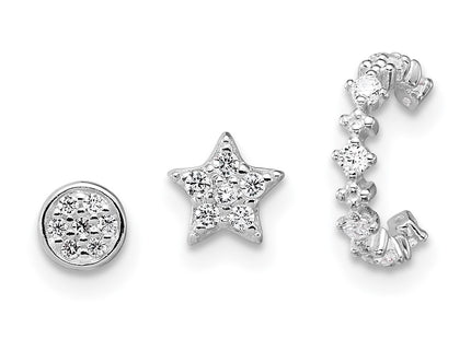 Sterling Silver Earrings Style QST285 - Classique Jewelry Inc.