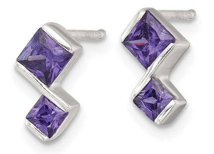 Sterling Silver Earrings Style QST286 - Classique Jewelry Inc.