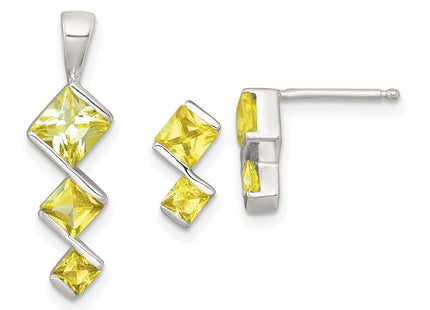 Sterling Silver Earrings Style QST287 - Classique Jewelry Inc.