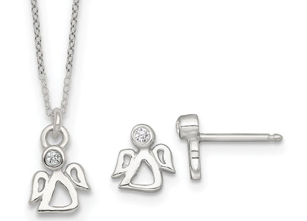 Sterling Silver Earrings Style QST292SET - Classique Jewelry Inc.