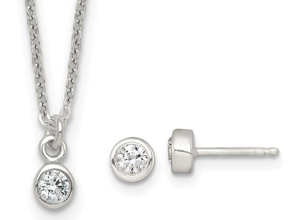 Sterling Silver Earrings Style QST294SET - Classique Jewelry Inc.