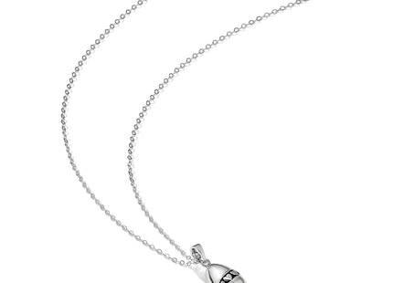Sentimental Expressions Sterling Silver Rhodium-plated Antiqued Tear Of Love Ash Holder Necklace