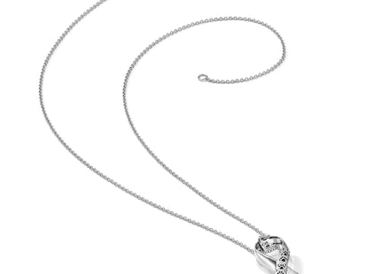 Sentimental Expressions Sterling Silver Rhodium-plated Antiqued Citizens Against Animal Cruelty 22in Necklace