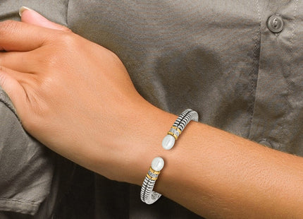 14k/Silver Two-Tone Bracelets Style QTC100 - Classique Jewelry Inc.