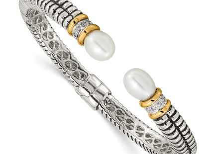 14k/Silver Two-Tone Bracelets Style QTC100 - Classique Jewelry Inc.