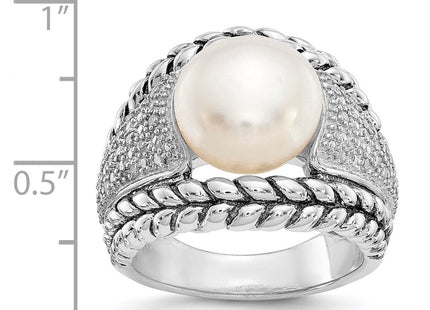 Sterling silver diamond ring, further view