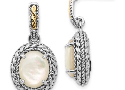 14k/Silver Two-Tone Earrings Style QTC1026 - Classique Jewelry Inc.