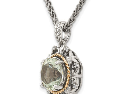 14k/Silver Two-Tone Jewelry Style QTC1068 - Classique Jewelry Inc.