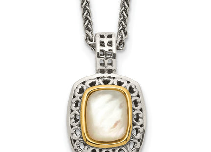 Sterling silver mother of pearl mother necklace