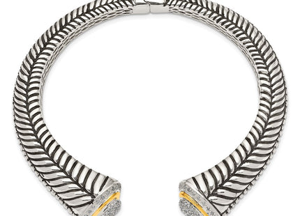 Silver/14k Two-Tone Bracelets Style QTC11 - Classique Jewelry Inc.