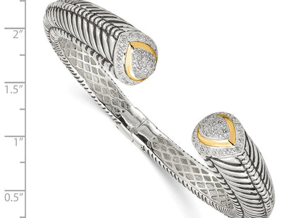 Silver/14k Two-Tone Bracelets Style QTC11 - Classique Jewelry Inc.