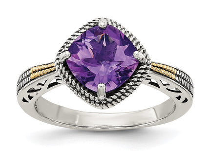 14k/Silver Two-Tone Rings Style QTC1117 - Classique Jewelry Inc.