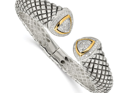 14k/Silver Two-Tone Bracelets Style QTC115 - Classique Jewelry Inc.
