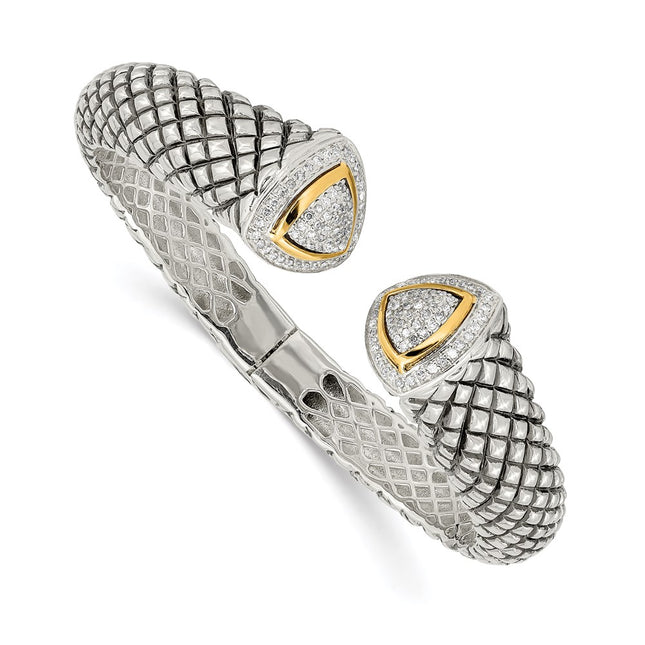 14k/Silver Two-Tone Bracelets Style QTC115 - Classique Jewelry Inc.
