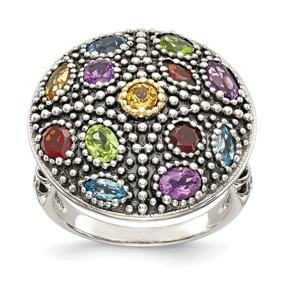 Sterling silver topaz ring
