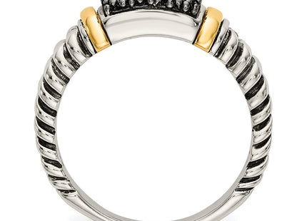 14k/Silver Two-Tone Rings Style QTC1159 - Classique Jewelry Inc.