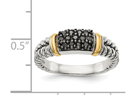 Sterling silver diamond ring, further view