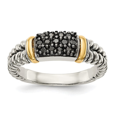 Sterling silver diamond ring
