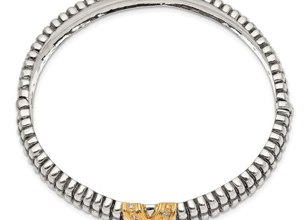 Silver/14k Two-Tone Bracelets Style QTC117 - Classique Jewelry Inc.