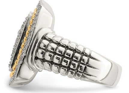 14k/Silver Two-Tone Rings Style QTC120 - Classique Jewelry Inc.