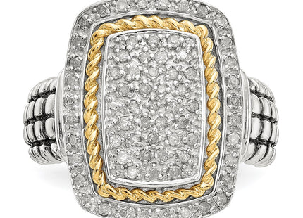 14k/Silver Two-Tone Rings Style QTC120 - Classique Jewelry Inc.