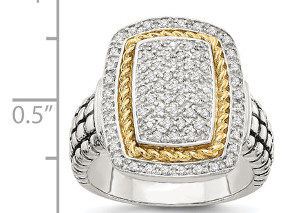 14k/Silver Two-Tone Rings Style QTC120 - Classique Jewelry Inc.