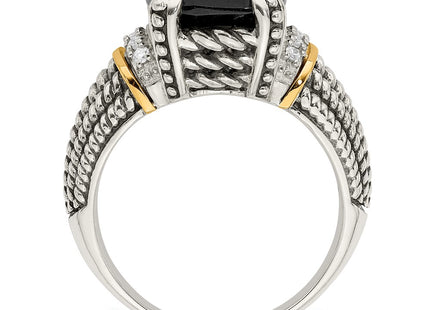 14k/Silver Two-Tone Rings Style QTC1205 - Classique Jewelry Inc.