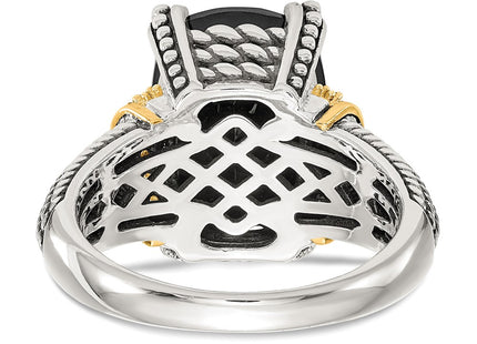 14k/Silver Two-Tone Rings Style QTC1205 - Classique Jewelry Inc.