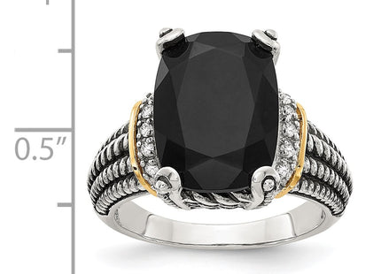 14k/Silver Two-Tone Rings Style QTC1205 - Classique Jewelry Inc.