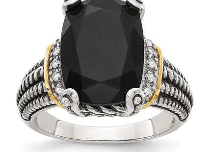 14k/Silver Two-Tone Rings Style QTC1205 - Classique Jewelry Inc.