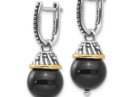 14k/Silver Two-Tone Earrings Style QTC1210 - Classique Jewelry Inc.