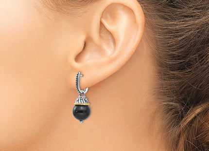 14k/Silver Two-Tone Earrings Style QTC1210 - Classique Jewelry Inc.