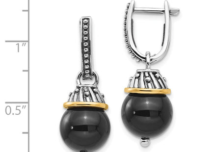 14k/Silver Two-Tone Earrings Style QTC1210 - Classique Jewelry Inc.