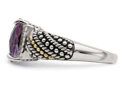 14k/Silver Two-Tone Rings Style QTC1224 - Classique Jewelry Inc.