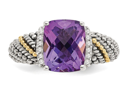 14k/Silver Two-Tone Rings Style QTC1224 - Classique Jewelry Inc.
