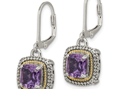 14k/Silver Two-Tone Earrings Style QTC1257 - Classique Jewelry Inc.