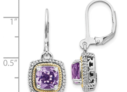 14k/Silver Two-Tone Earrings Style QTC1257 - Classique Jewelry Inc.
