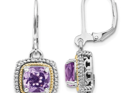 14k/Silver Two-Tone Earrings Style QTC1257 - Classique Jewelry Inc.