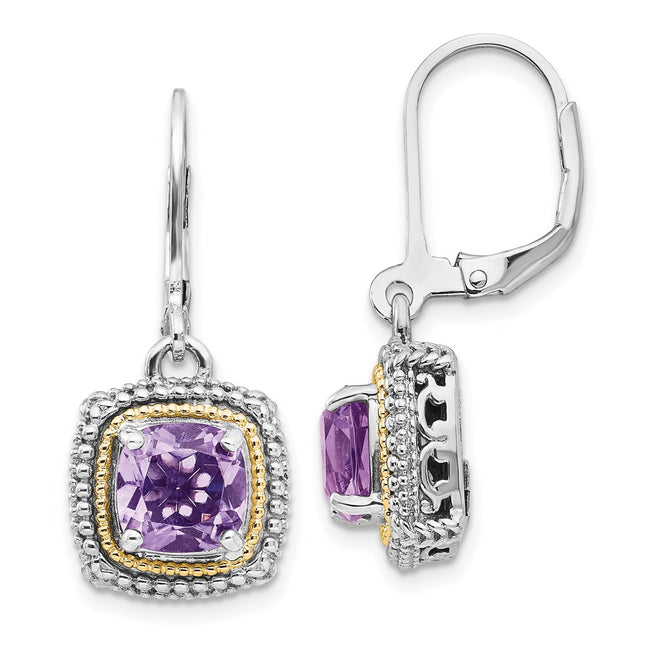 14k/Silver Two-Tone Earrings Style QTC1257 - Classique Jewelry Inc.
