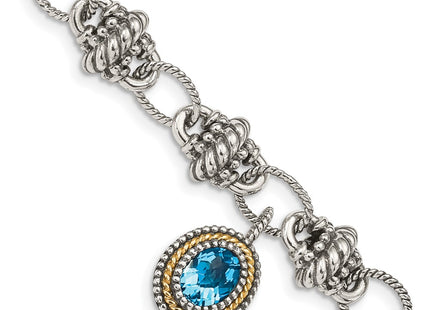 14k/Silver Two-Tone Bracelets Style QTC1284 - Classique Jewelry Inc.